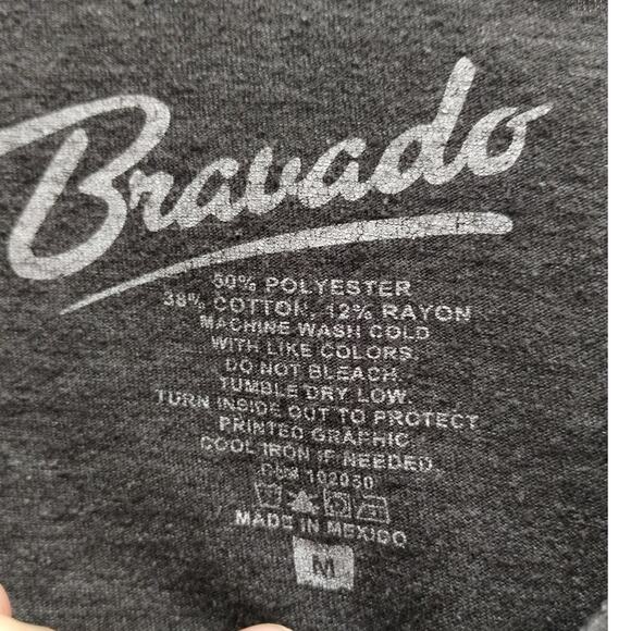 Red Hot Chili Peppers Bravado Size Medium Men's Gray Graphic Band Logo T-Shirt - Picture 4 of 4